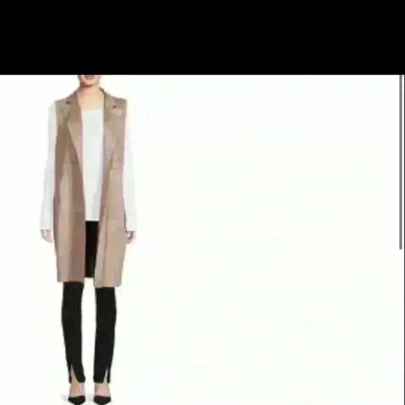 Ladies Joan Vaas vest. Size M. Worn once. Excellent condition. Cream color. - Picture 7 of 8